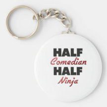 Halv komiker halva Ninja Nyckel Ring