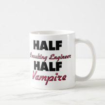 Halv konsulterande halv vampyr för ingenjör mugg
