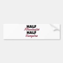 Halv Rheologist halv vampyr Bildekal