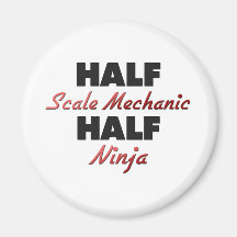 Halv skalaa mekaniker halva Ninja Magnet För Kylskåp