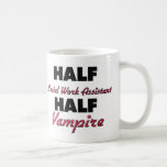 Halv vampyr för halv assistent för socialt arbete kaffe muggar