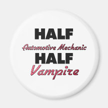 Halv vampyr för halv automatisk mekaniker kylskåpsnagnet