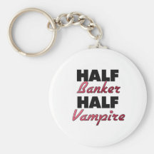 Halv vampyr för halv bankir nyckel ringar