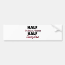 Halv vampyr för halv bröllopsfixaren bildekaler