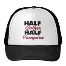 Halv vampyr för halv golfare keps