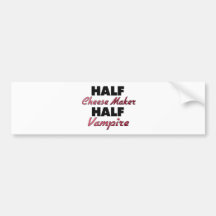 Halv vampyr för halv osttillverkare bildekal
