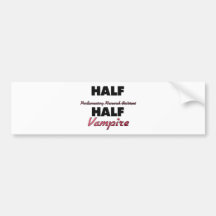 Halv vampyr för halv parlamentarisk forskningassis bildekaler