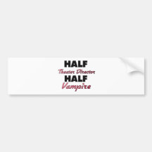 Halv vampyr för halv teaterdirektör bildekaler