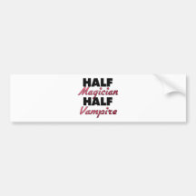 Halv vampyr för halv trollkarl bildekaler