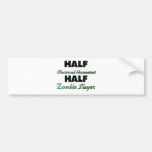 Halv ZombieSlayer för halv auktoriserad revisor Bildekal