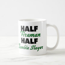 Halv ZombieSlayer för halv brandman Kaffe Muggar