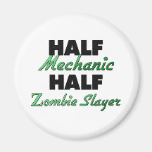 Halv ZombieSlayer för halv mekaniker Kylskåpmagneter
