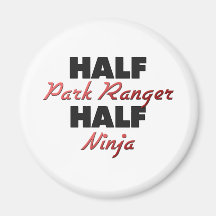 Halvan parkerar skogsvaktaren halva Ninja Magneter