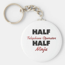 Halvan ringer operatören halva Ninja Nyckelringar