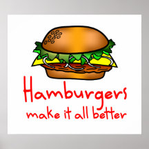 Hamburgareälskare Print