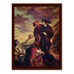 Hamlet och Horatio i kyrkogården Vykort