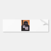 Han håller ögonen på dig propaganda bildekaler