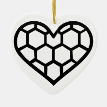Handbollhjärta Julgranskulor