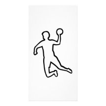Handbollspelare Hälsningskort Med Foto