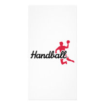 Handbollspelare Hälsningskort Med Foto