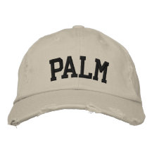 Handflatan broderad hatt