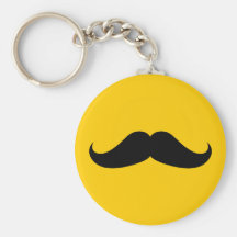 Handlebarmustasch Nyckel Ring