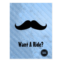Handlebarmustasch Vykort