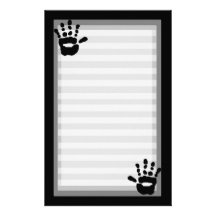 Handprints Brevpapper Design