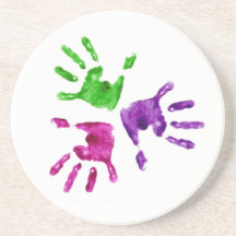 Handprints Underlägg För Glas