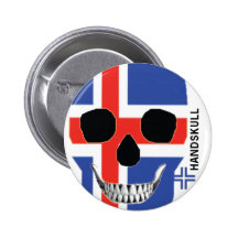 HANDSKULL-islandet - knäppas Pins