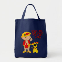 Hänga lös hunden för flickan för barnflickadivaen tote bags