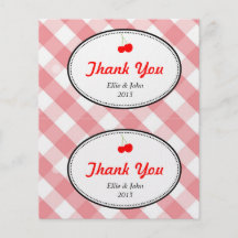 Hänger lös den diy bröllopgåvan för rosa gingham h flyg blad