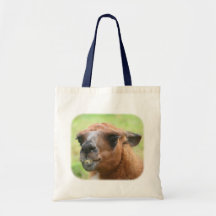 Hänger lös den djura totot för ilsken Llamalantgår Tote Bags