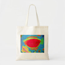 Hänger lös den färgrika totot "för vattenmelonfisk tote bags