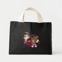 Hänger lös den italienska manar för svart kvinna s tote bag