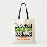 Hänger lös den nya organiska totot för lokal tote bag