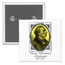 Hans Christian Andersen Knapp Med Nål