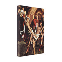 Hans Holbein det mer ung - begravningen specificer Canvasduk Med Gallerikvalitet