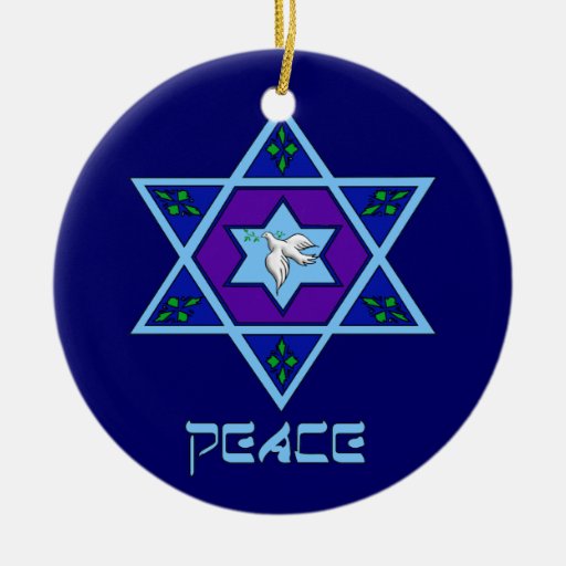 Hanukkah fredkonst julgranskulor