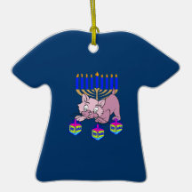 Hanukkah kattunge jul dekorationer
