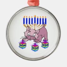 Hanukkah kattunge juldekoration