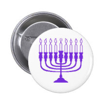 Hanukkah menora knapp med nål