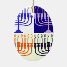 Hanukkah Minorah Julgranskula