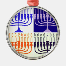 Hanukkah Minorah Julgranskulor