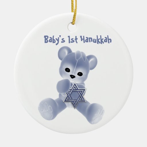 Hanukkah nalle julgransdekoration