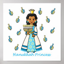 Hanukkah Princess Print