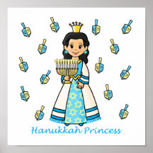 Hanukkah Princess Print