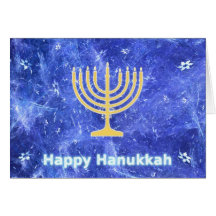 Hanukkah Snowstorm Hälsningskort