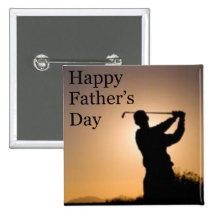 Happy Fathers Day Golf Buttons