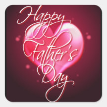 HAPPY FATHER'S DAY HEART by SHARON SHARPE Sticker